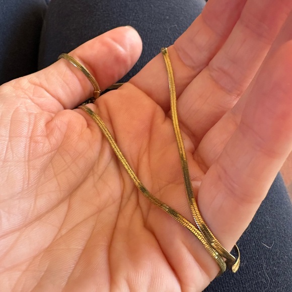 Gorjana 18k Gold Plated Mini Herringbone Necklace - Picture 5 of 7